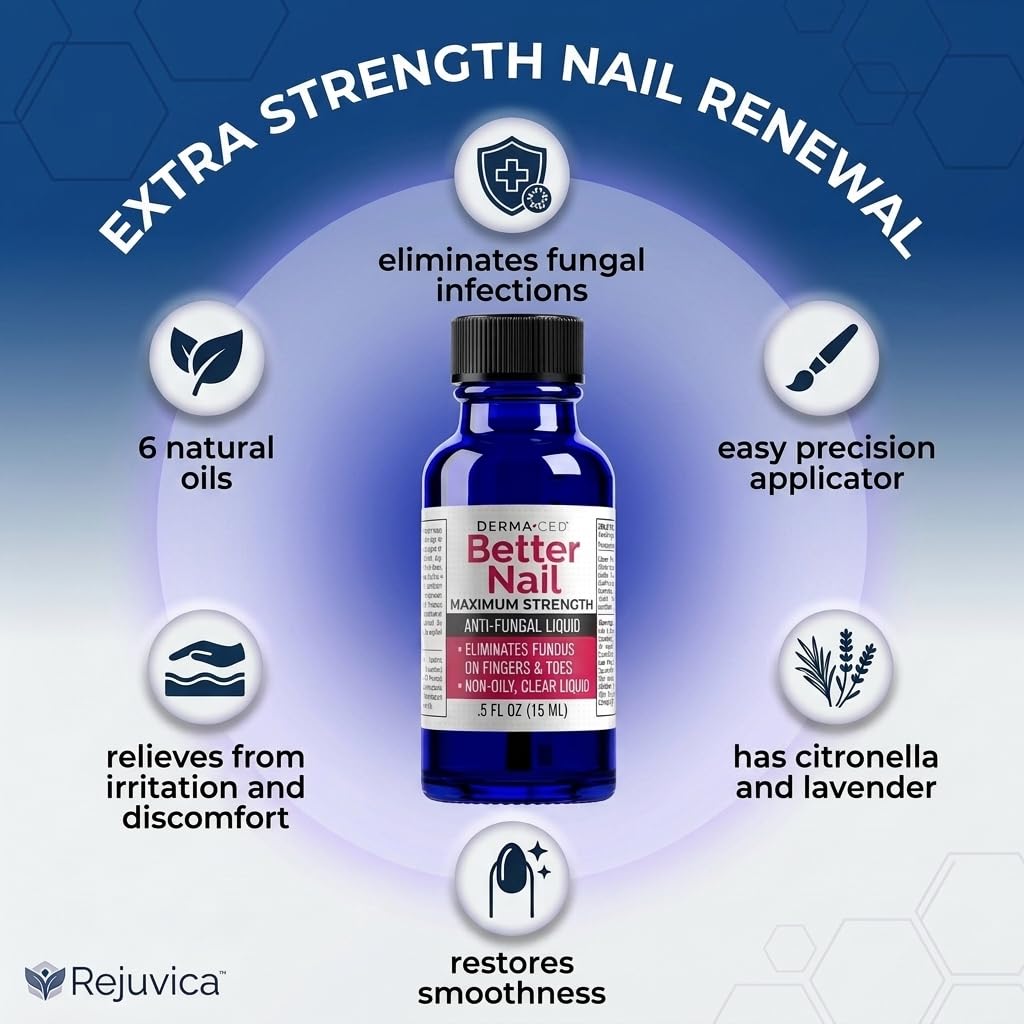 Better Nail - Treatment for Fungus Under & Around the Nail - Maximum Strength, 25% Anti Fungal Solution for Nail Support, Nail Restoring