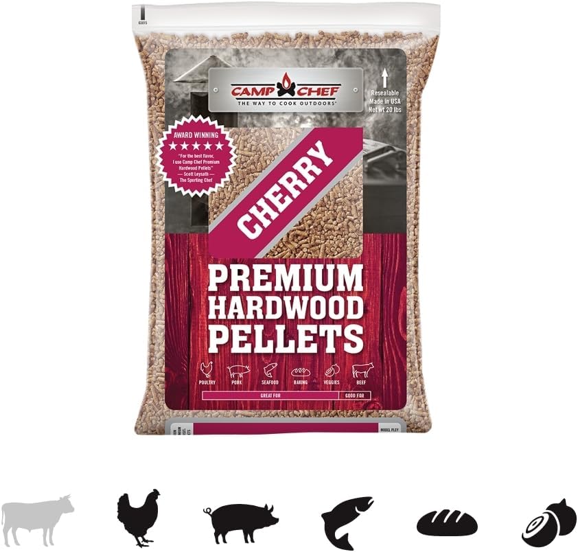 Camp Chef Orchard Apple BBQ Pellets, Hardwood Pellets for Grill, Smoke, Bake, Roast, Braise and BBQ, 20 lb. Bag