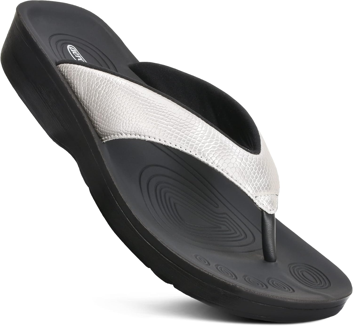 AEROTHOTIC Comfortable Arch Support Flip Flops for Women Orthotic Sandals