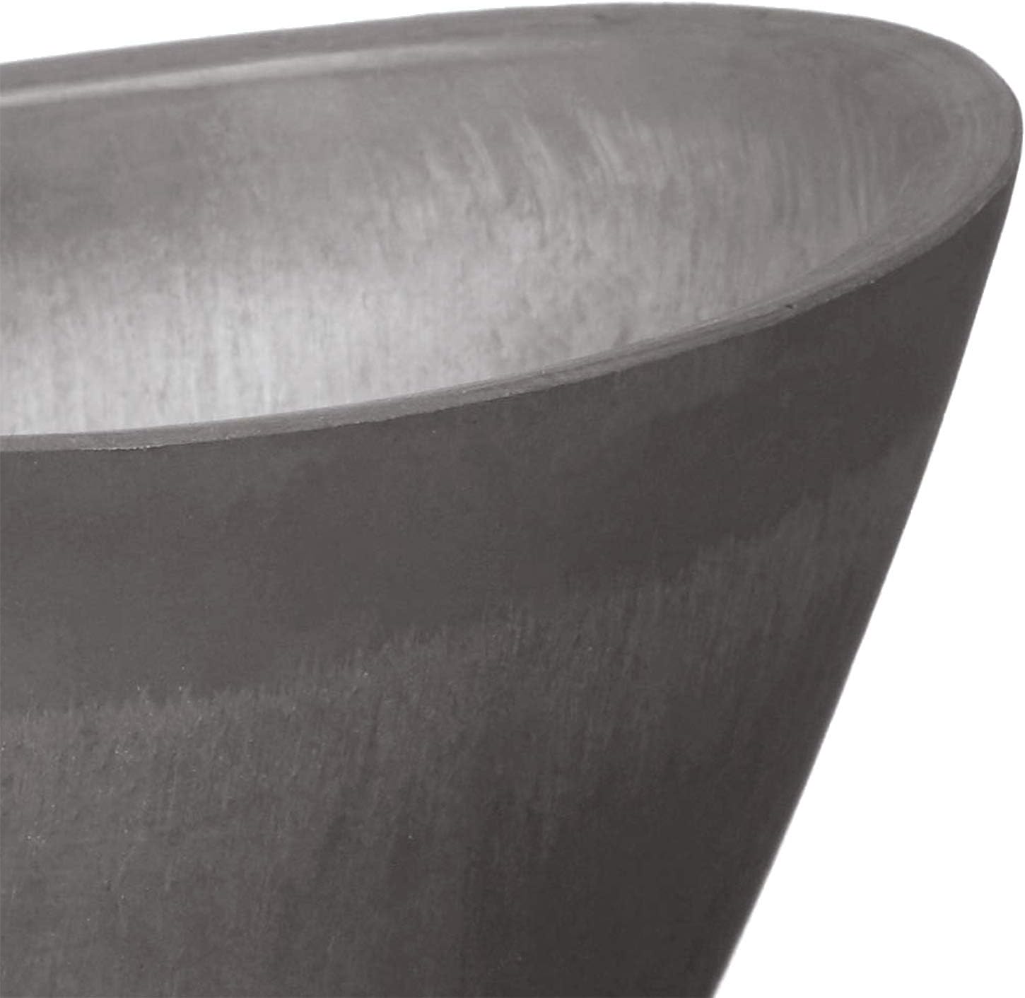 Arcadia Garden Products PSW Pot Collection YB41C Plastic/Stone/Wood Composite Curved Planter Pot – No Drainage Hole (Drillable), for Indoor and Outdoor Plants and Gardens, 16-inch, Chocolate