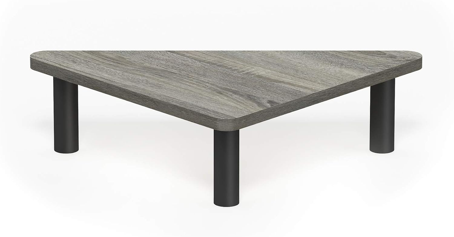 FURINNO Turn-N-Tube Monitor Stand, French Oak Grey/Black
