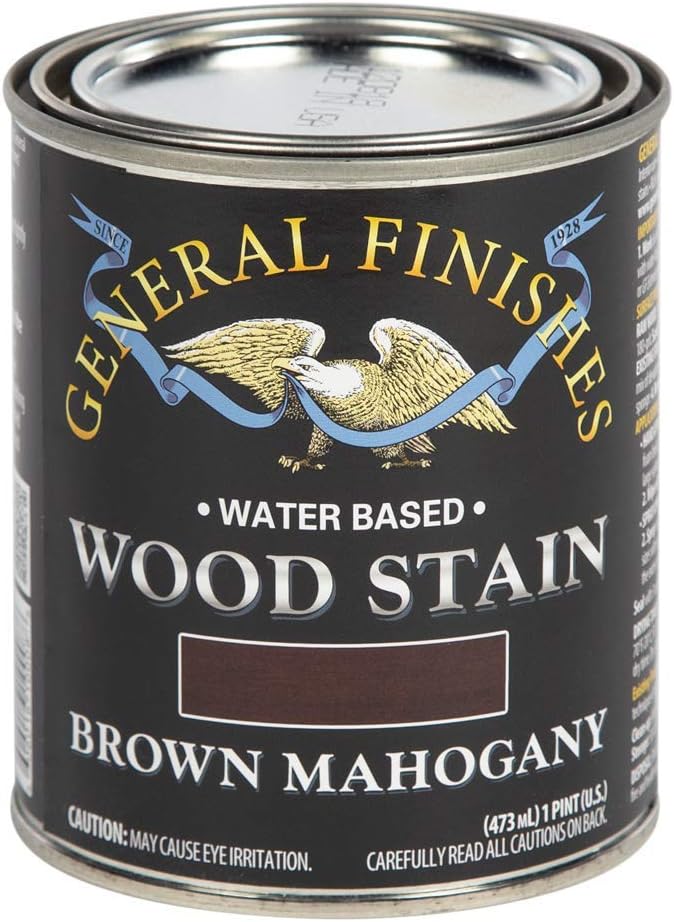 General Finishes Water Based Wood Stain, 1 Quart, Antique Oak