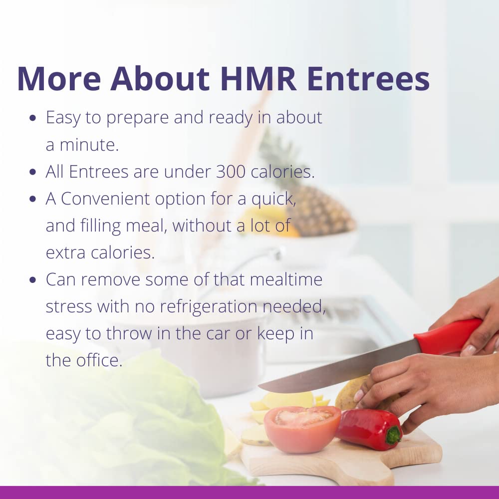 HMR Variety Entrée Meals Pack, 5 Ready-to-Eat Favorites | Entrée Variety Pack – Assorted Ready Meals – Microwave-Friendly – 5 Meals – Shelf Stable