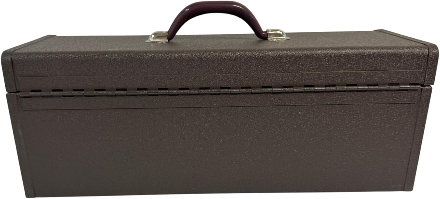 Homak Industrial 20-Inch Tool Tote Steel Toolbox, Brown Winkle Powder Coat, BW00252200 | BW00252200, Powder Coat