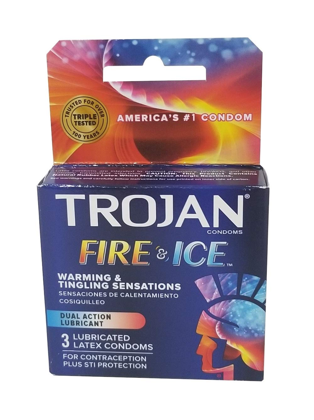 Trojan Fire & Ice Condoms 3 Pack