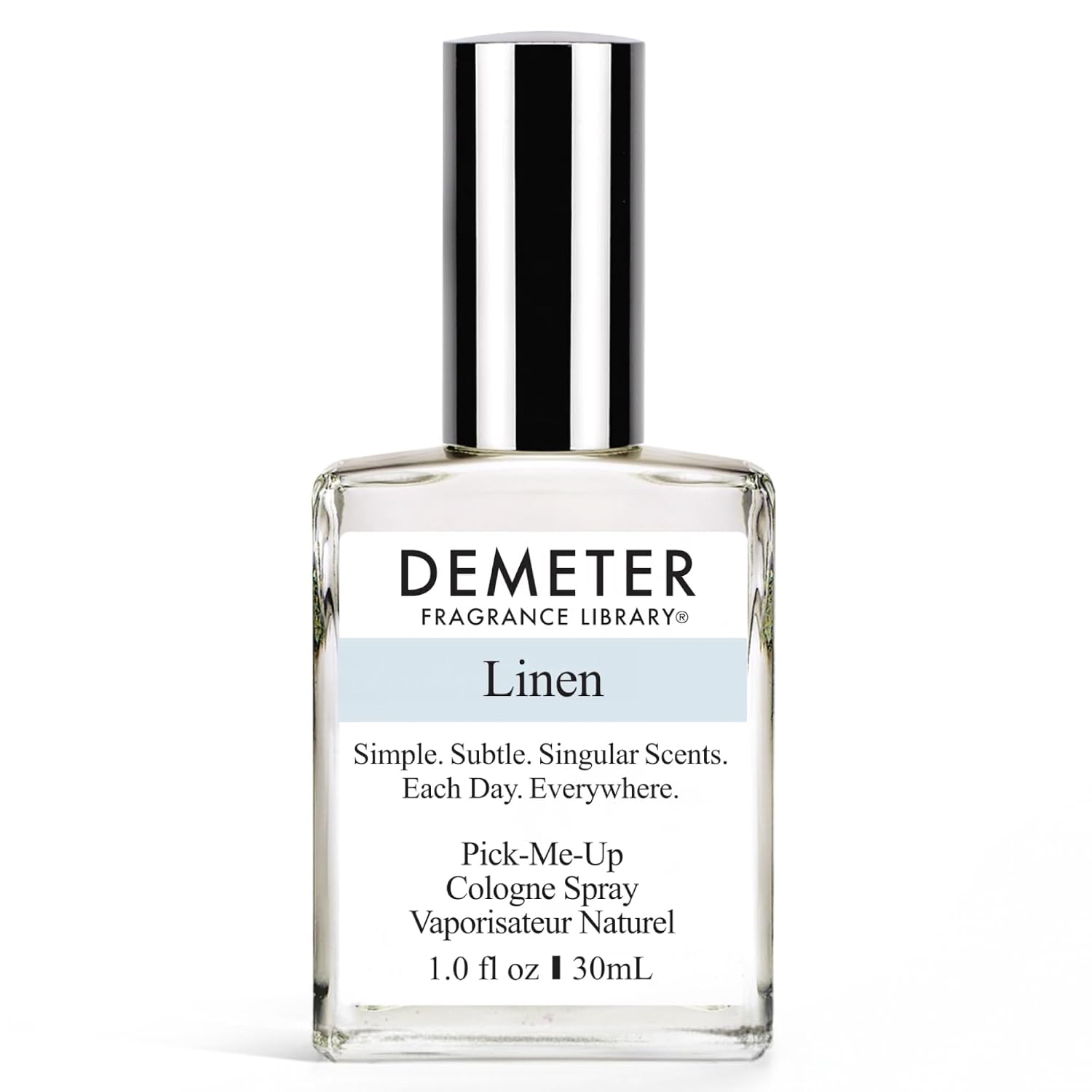 DEMETER Natural Perfume Spray Cologne for Women and Men, Linen, 1 oz
