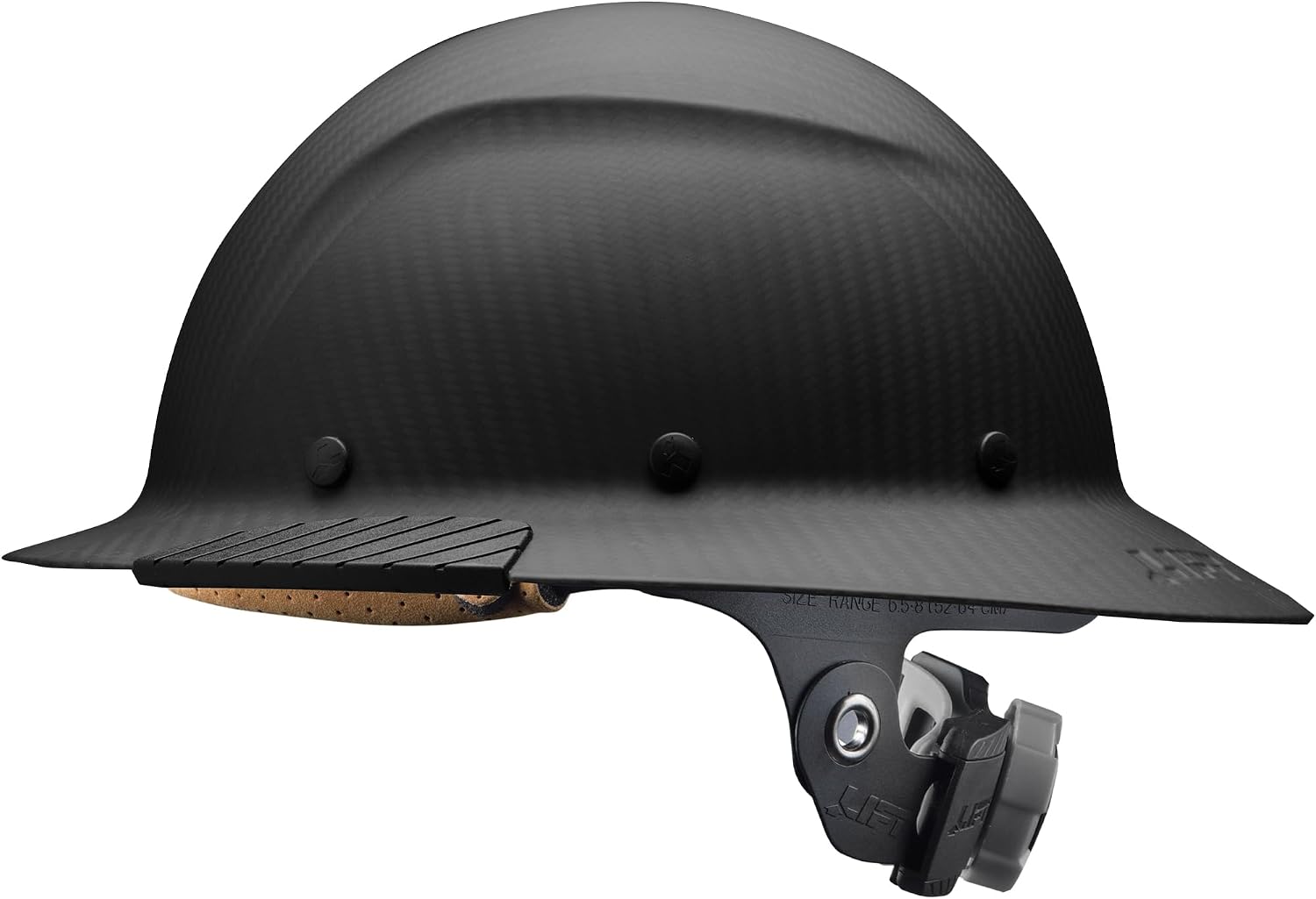 LIFT SAFETY Dax Carbon Fiber Full Brim Hard Hat | Safety/Construction Helmet w/ 6 Point Suspension for Comfort & Impact Protection
