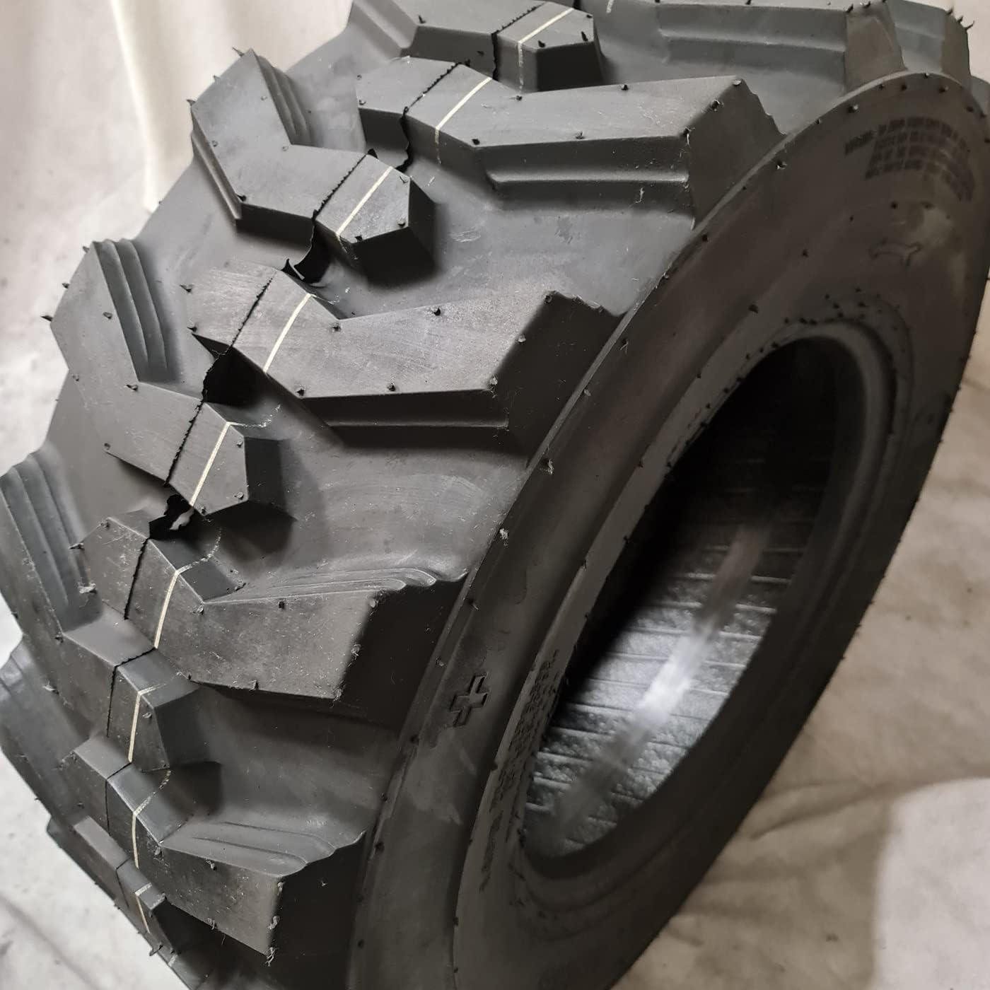 1 Tire 12-16.5 14 Ply NHS TL ROAD CREW Deeper Tread w/Rimguard Skid Steer Tires HD
