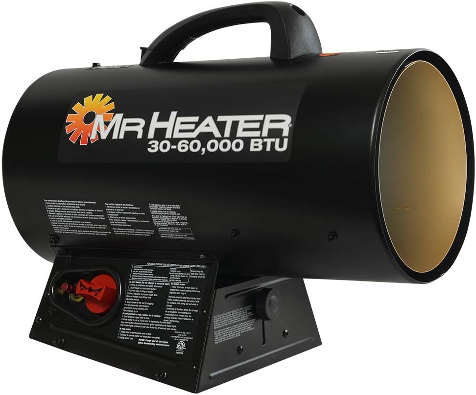 Mr. Heater 60,000 BTU Quiet Burner Technology Forced Air Propane Heater