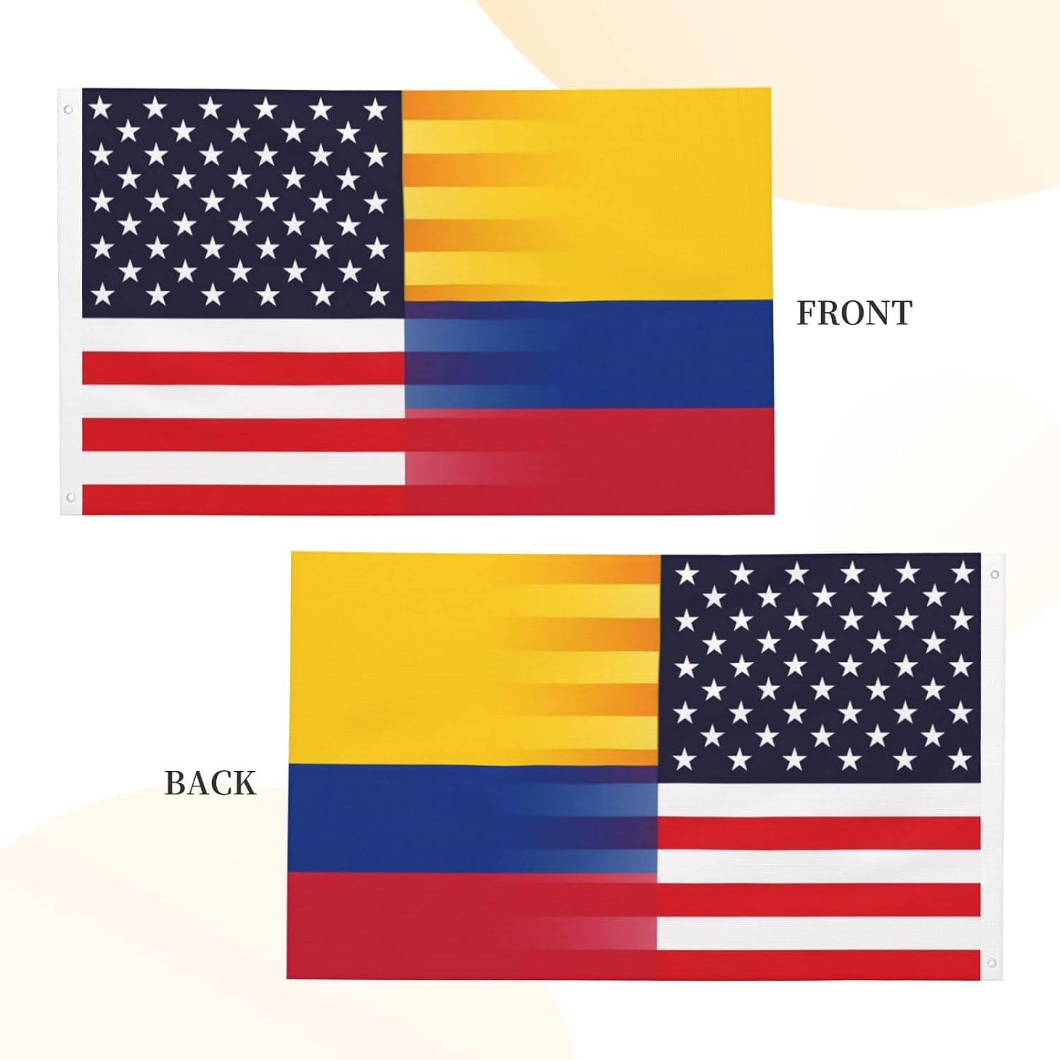 Nicaragua Nicaraguan And American Flag America USA 3x5 Ft Indoor Outdoor Decor Banner National Flags for Garden Yard Car Outside Decoration