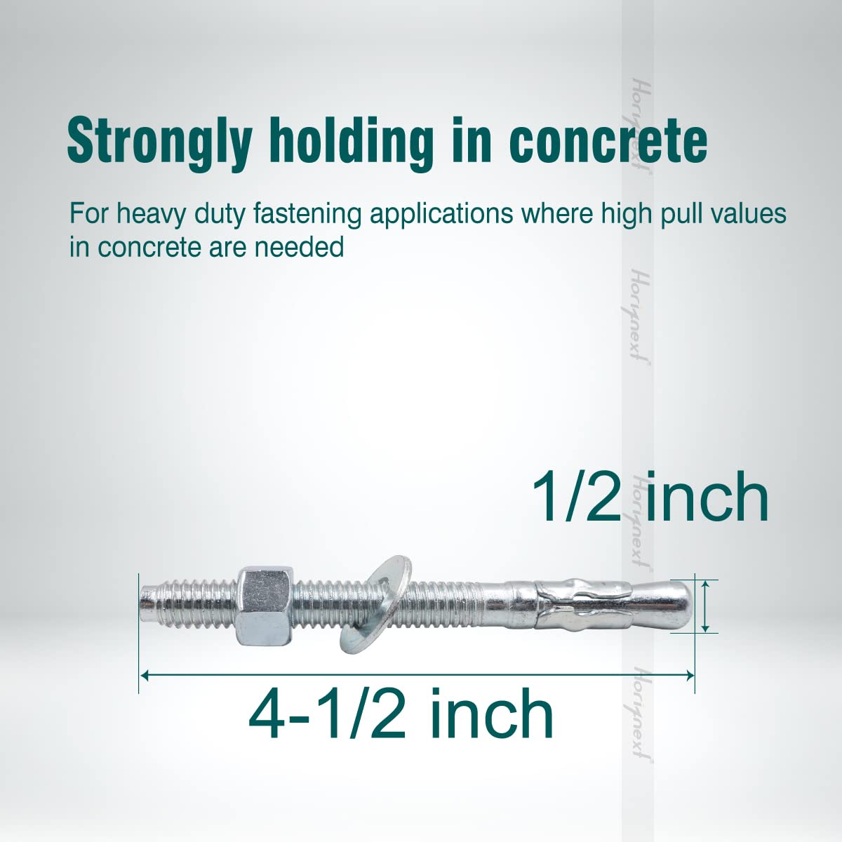 3/8 Concrete Anchors, Concrete Wall Anchors, Metal Wedge Bolts