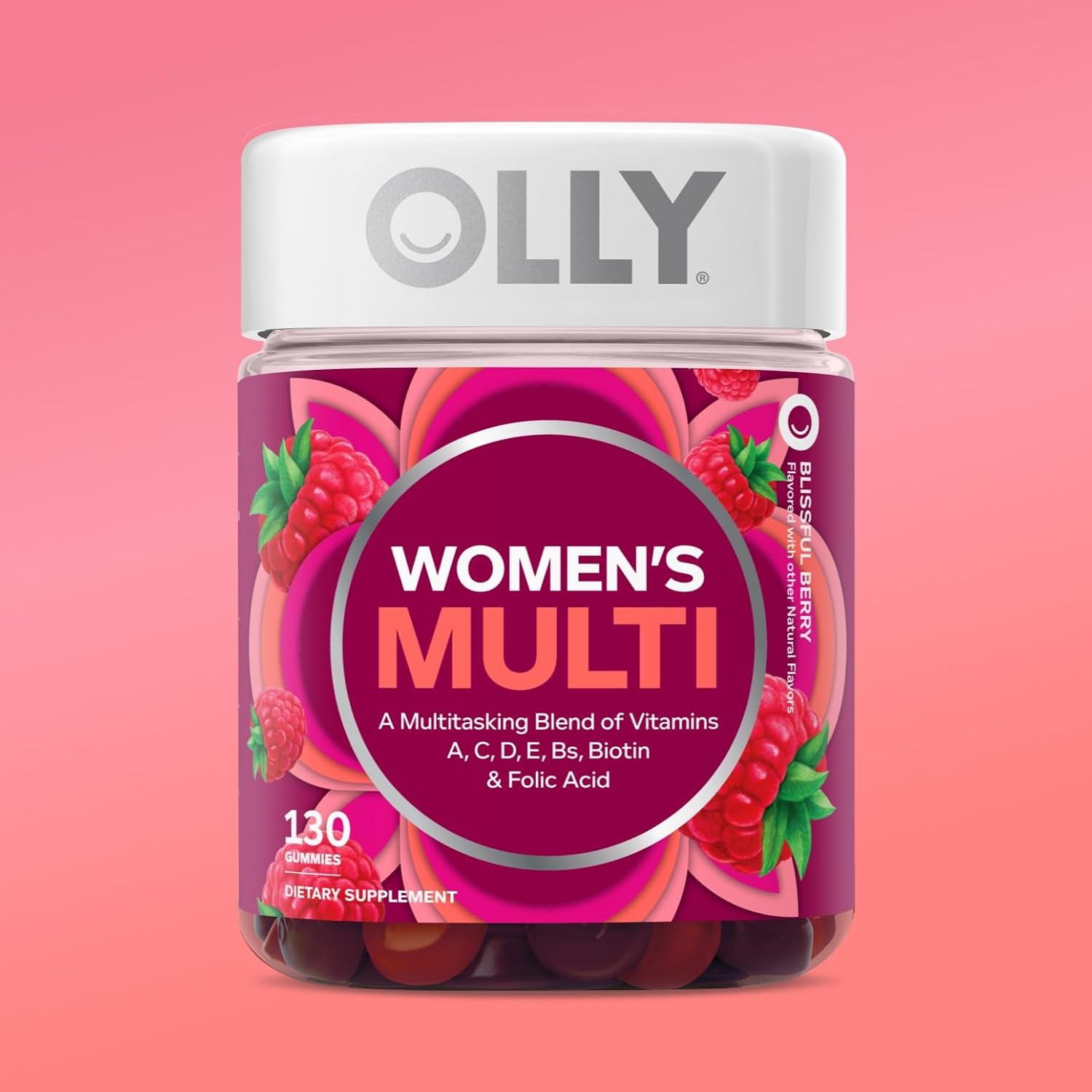 OLLY Women's Multivitamin, Supports Overall Wellness,* Biotin - 90 Count