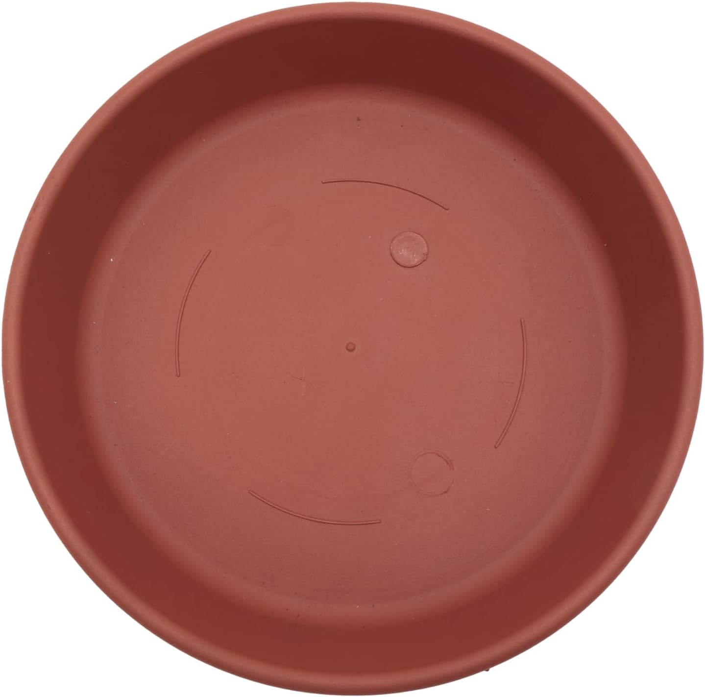 The HC Companies 14 Inch Round Plastic Classic Plant Saucer - Indoor Outdoor Plant Trays for Pots - 14"x14"x2.5" Sandstone