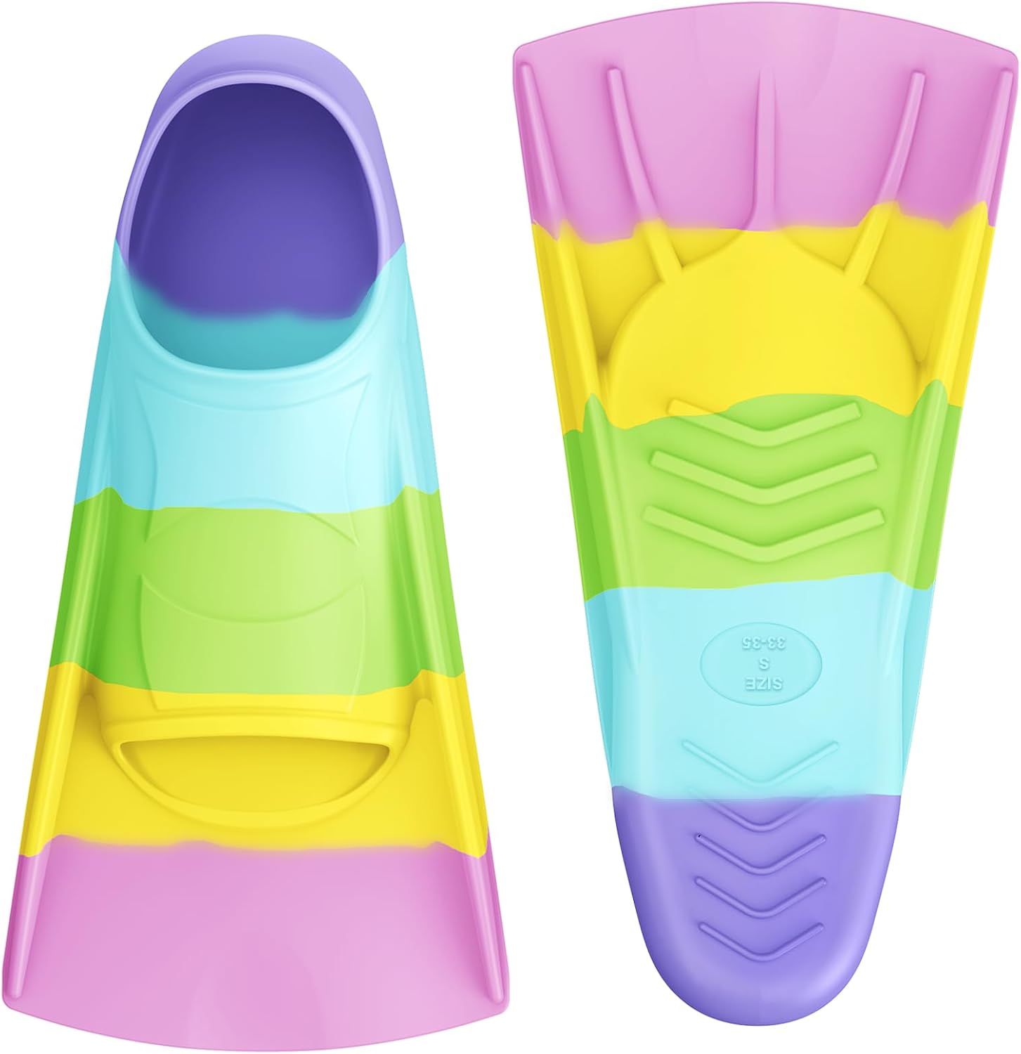 Gintenco Swim Fins, Adults & Kids Swim Training Fins for Lap Swimming