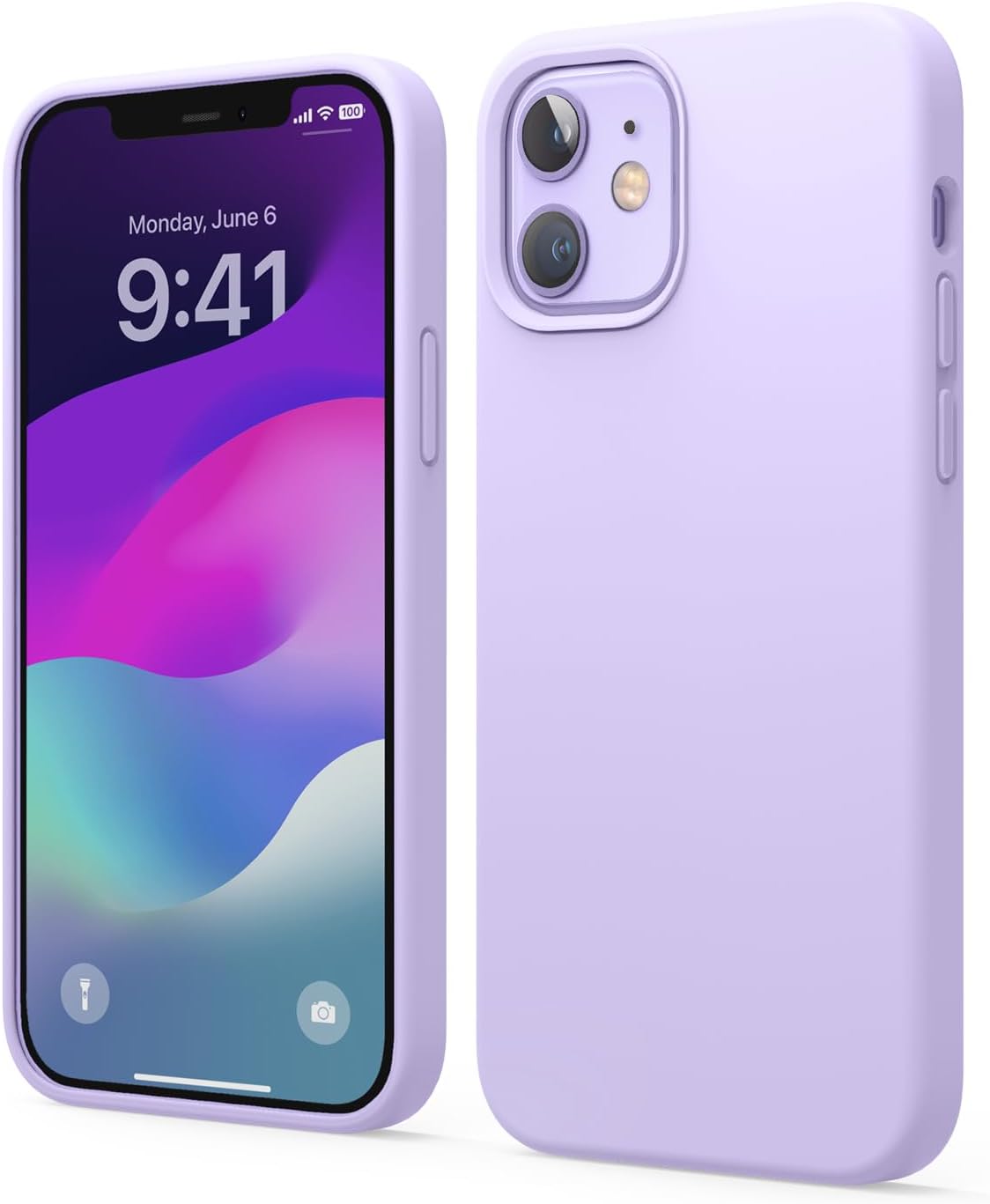 elago Premium Liquid Silicone Case for iPhone 12 Mini Lavender
