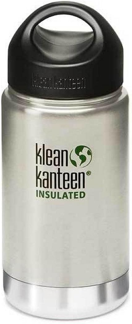 Klean Kanteen Wide Mouth Double Wall Insulated Water Bottle with Loop Cap