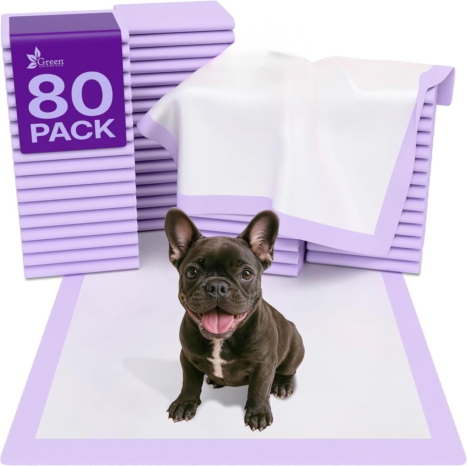 GREEN LIFESTYLE Washable Underpads - Large Pads for use as Incontinence Bed Pads, Reusable Pet Pads, Great for Dogs, Cats, Bunny