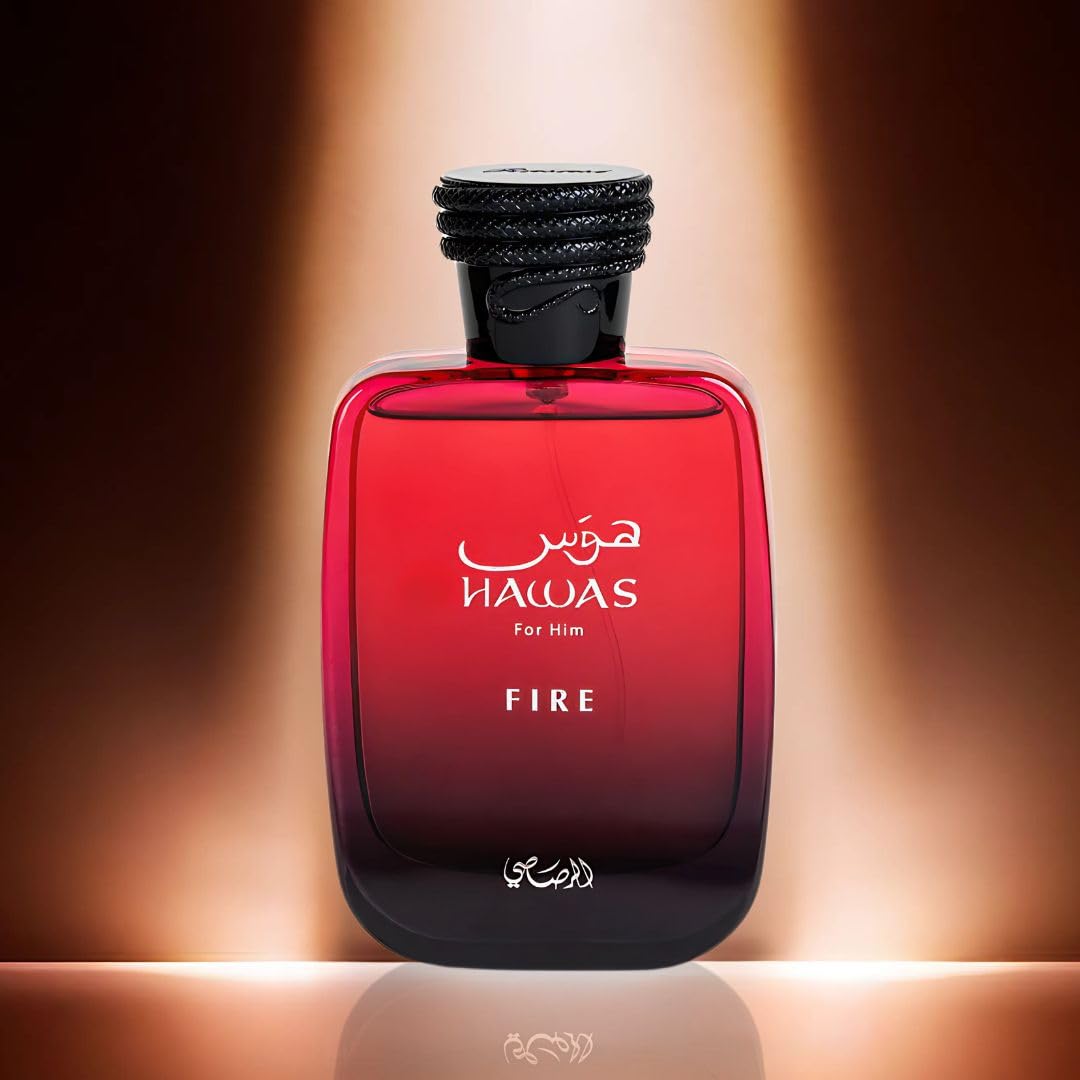 Rasasi Hawas For Men Eau De Parfum Spray 100ML (3.4 Oz) - Long Lasting Arabian Perfume, Premium Perfume Men, Ideal for Special Occasions & Daily Elegance, A Bold and Captivating Fragrance