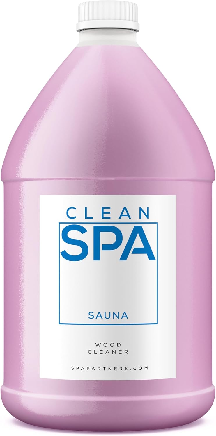 Professional Sauna Wood Cleaner (1 Gallon) – Natural Oil Formula for Cedar & Pine – Cleans, Deodorizes & Prevents Wood Cracking