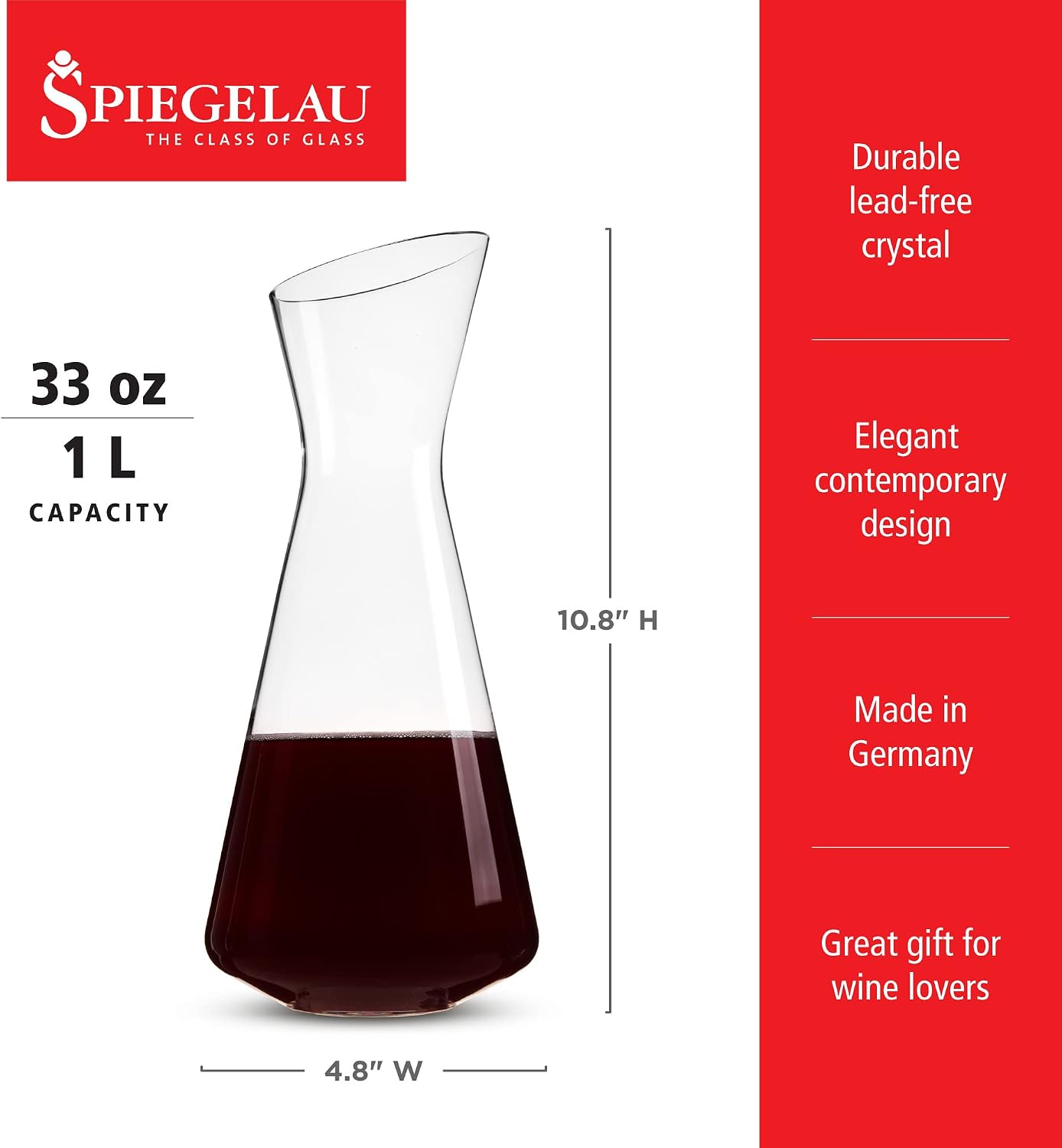 Spiegelau Style Crystal White Wine Glasses Gift Set, Elegant Stemmed Wine Glasses, Stylish Glassware for Dinner Party, Home Bar, Wedding Gifts, Birthday Gifts, Hosting Essentials, 15.5 oz, Set of 4
