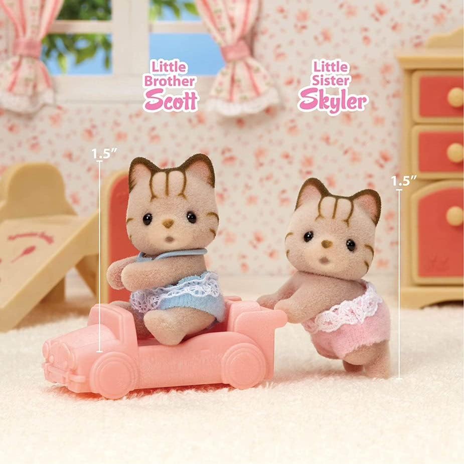 Calico Critters Hopscotch Rabbit Twins - Adorable Bunnies for Endless Imaginative Play. Bring Home the Double the Fun with These Charming Twins!