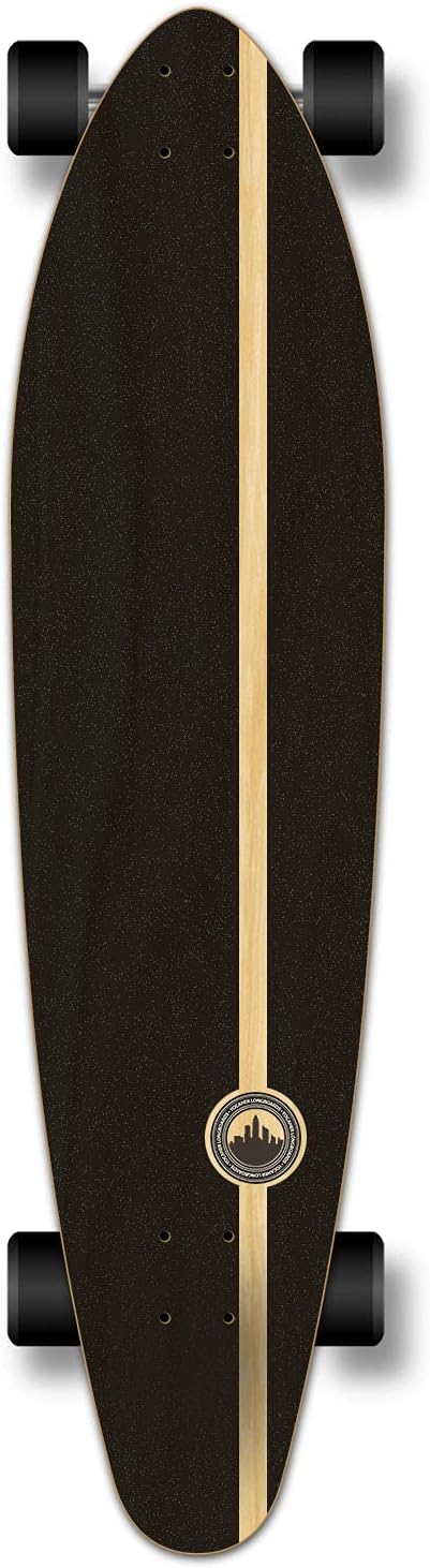 Graphic Series Complete Kicktail Skateboards Longboard w/BlackWidow Premium 80A Grip Tape, Aluminum Truck, ABEC9 Bearing, 71mm Skateboard Wheels