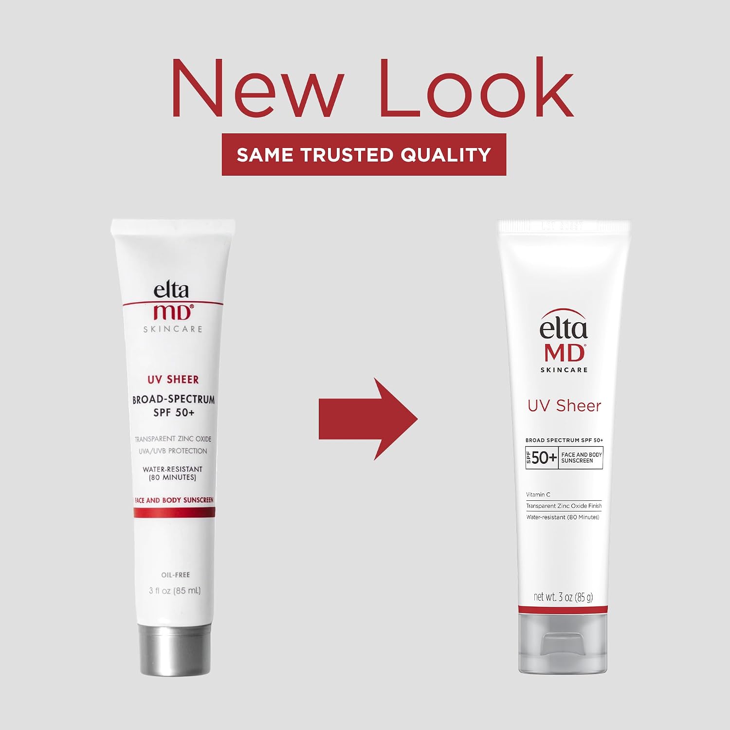 EltaMD UV Sheer Face and Body Sunscreen with Zinc Oxide, SPF 50+, 1.7 oz