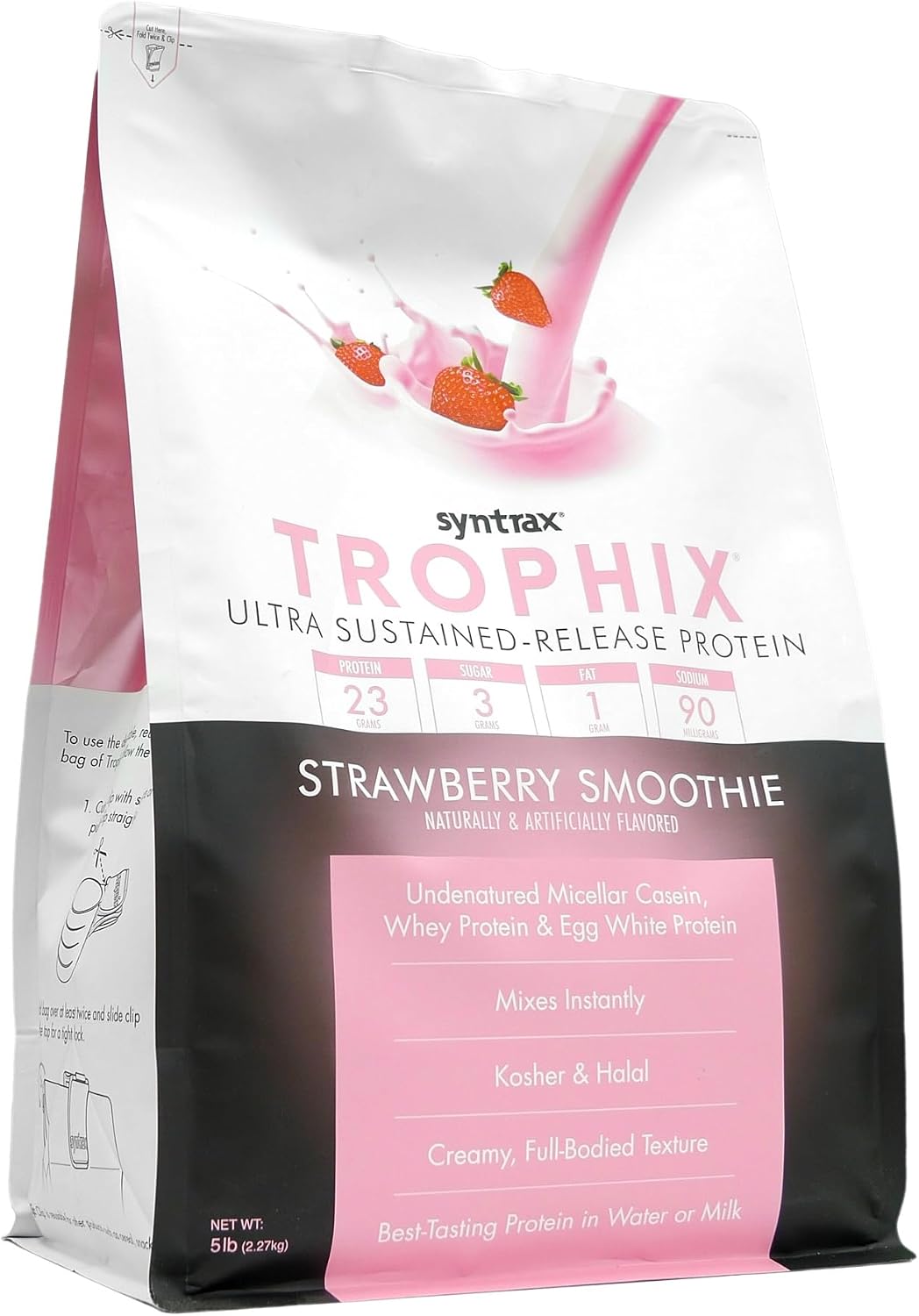Syntrax Nutrition Trophix, Ultra Sustained-Release Protein Powder Blend, Chocolate Supreme, 5 lbs.