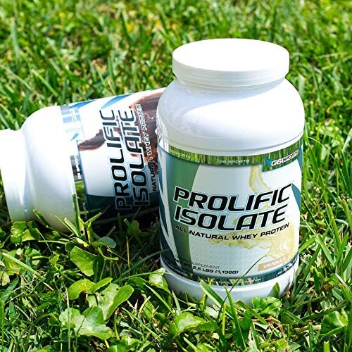 Nutrition Prolific Isolate All Natural Whey Protein Isolate (Gluten Free, Lactose Free, Stevia Sweetened, 25g Protein, 100 Calories) – 2.5lb Jar – Chocolate