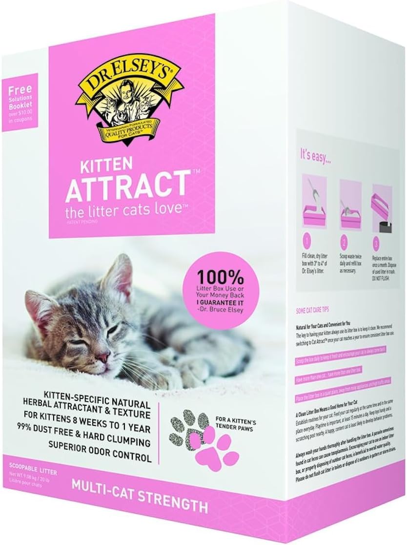 Dr. Elsey's Cat Attract Clumping Clay Cat Litter 40 lb. Bag