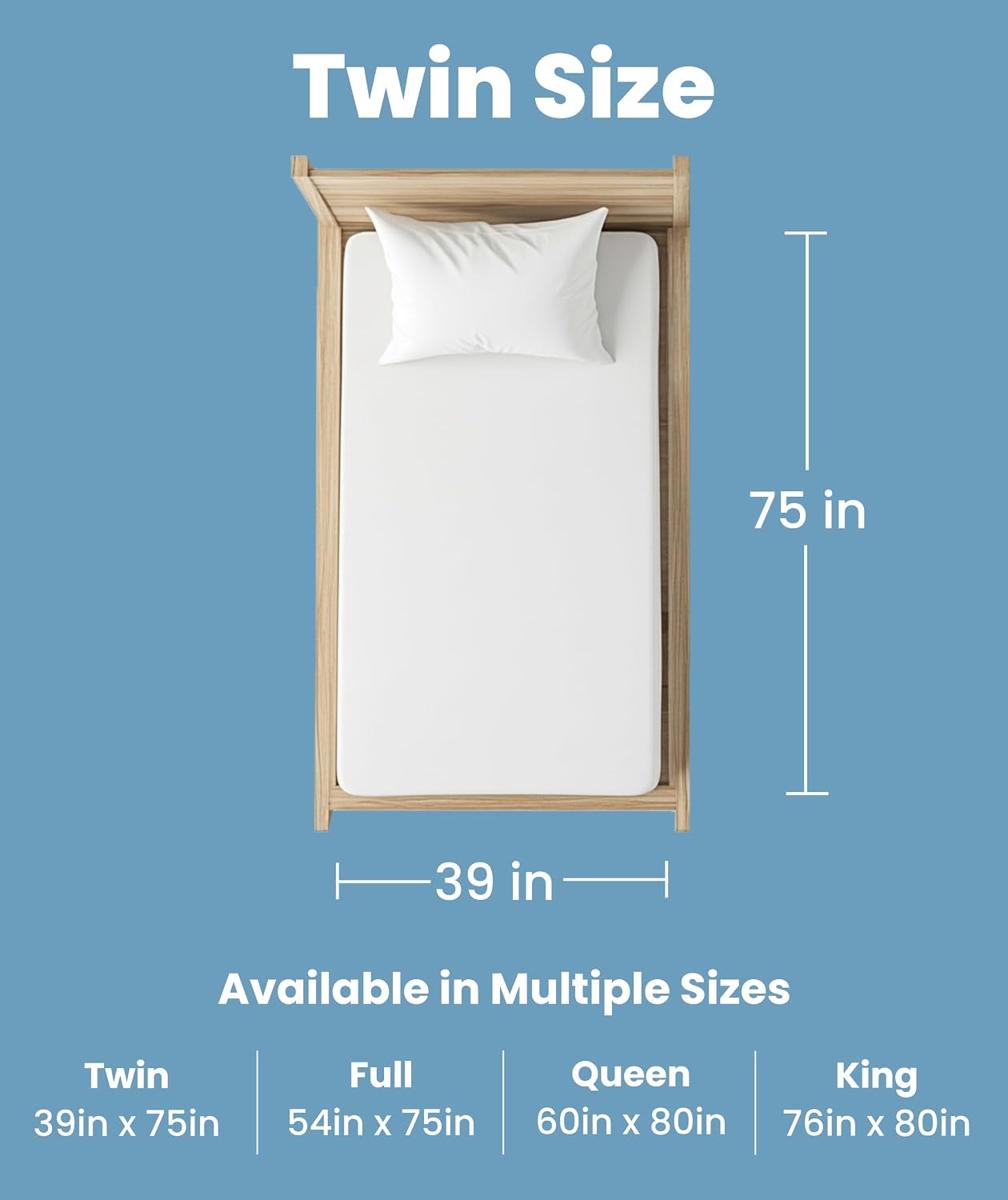 Everlasting Comfort Premium Queen Size Mattress Protector - Waterproof & Hypoallergenic, Noiseless Design, Washable Cover, 18" Deep Pocket, Bed Bug & Dust Mite Proof Cover for Sleep Hygiene