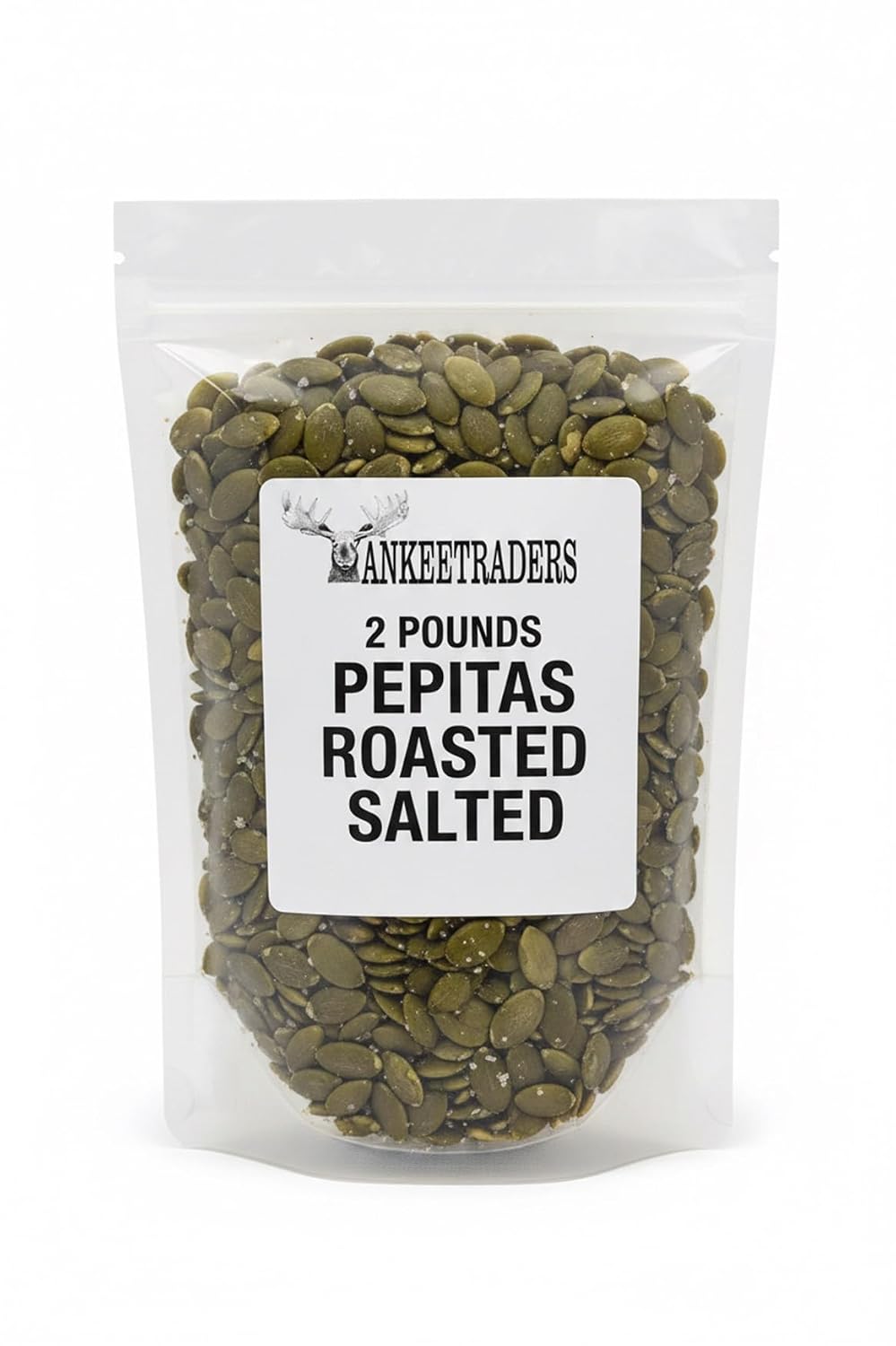 YANKEETRADERS Pepita/Pumpkin Seeds, Roasted & Salted, 2 Lb