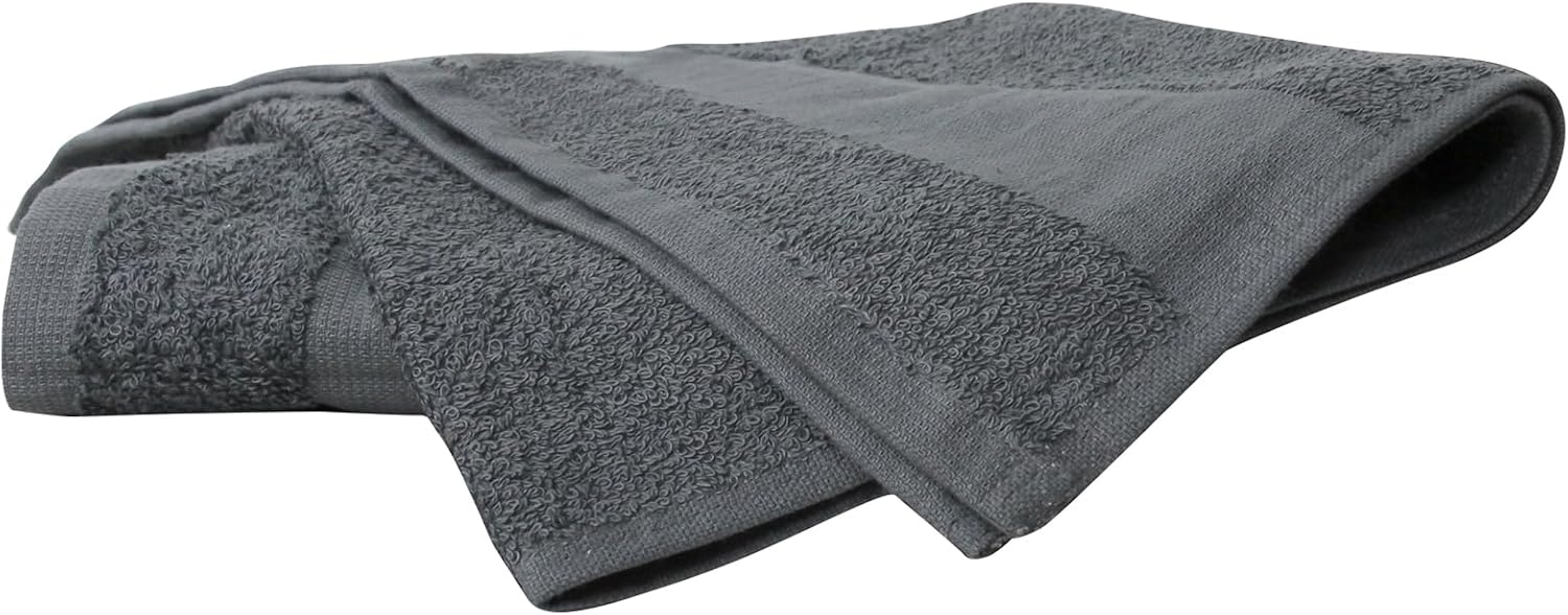 ForPro 24ct Bleach Tough Salon Towels, 16Wx27L in, Cool Grey, 100% Cotton | for Salon, Spa & Gym Use, Hand Towels, Bleach-Safe Salon Towels, Absorbent Spa Towels, Barber Towels, Salon & Spa Essentials