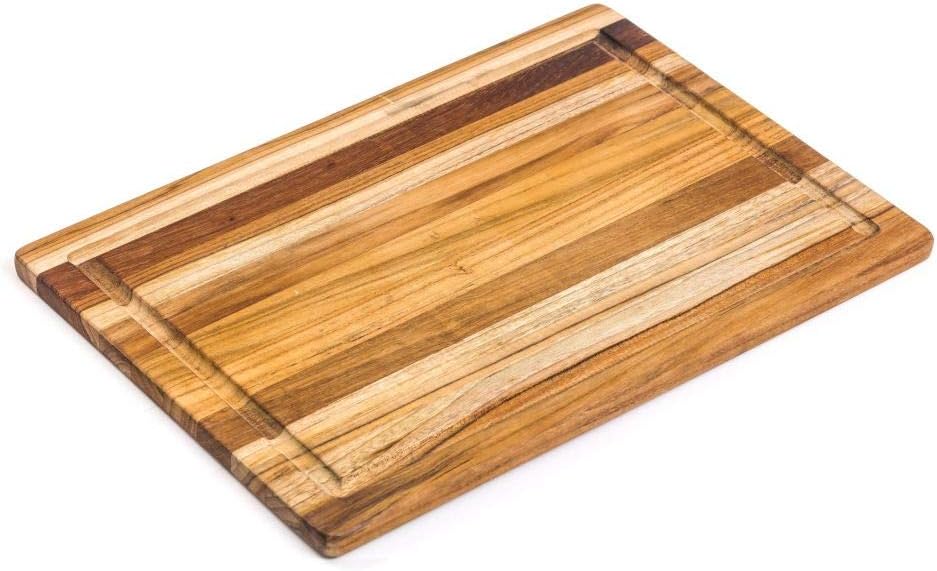 Teakhaus Cutting Board, Wood, Brown, 40 x 28 x 1.4 cm