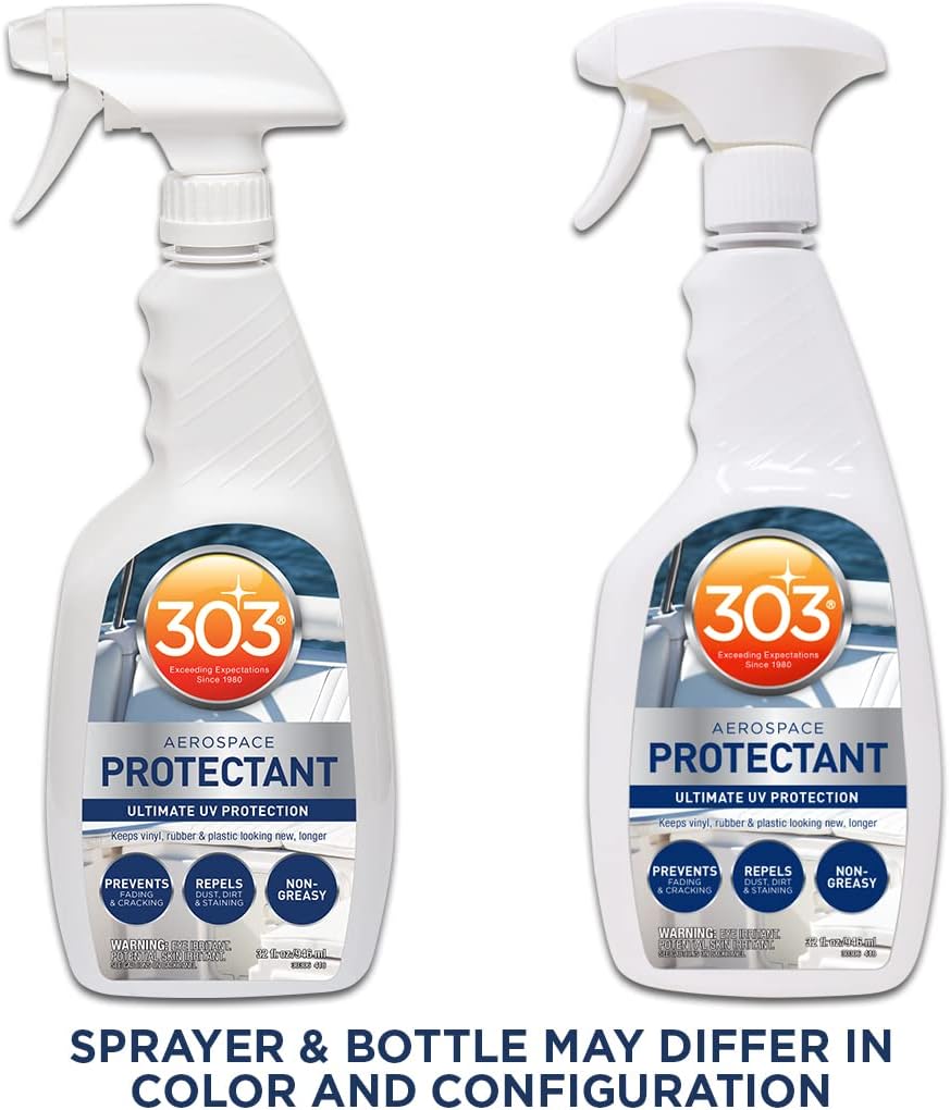 303 Products Marine Aerospace Protectant – UV Protection – Repels Dust, Dirt, & Staining – Smooth Matte Finish – Restores Like-New Appearance – 10 Fl. Oz. (30305)