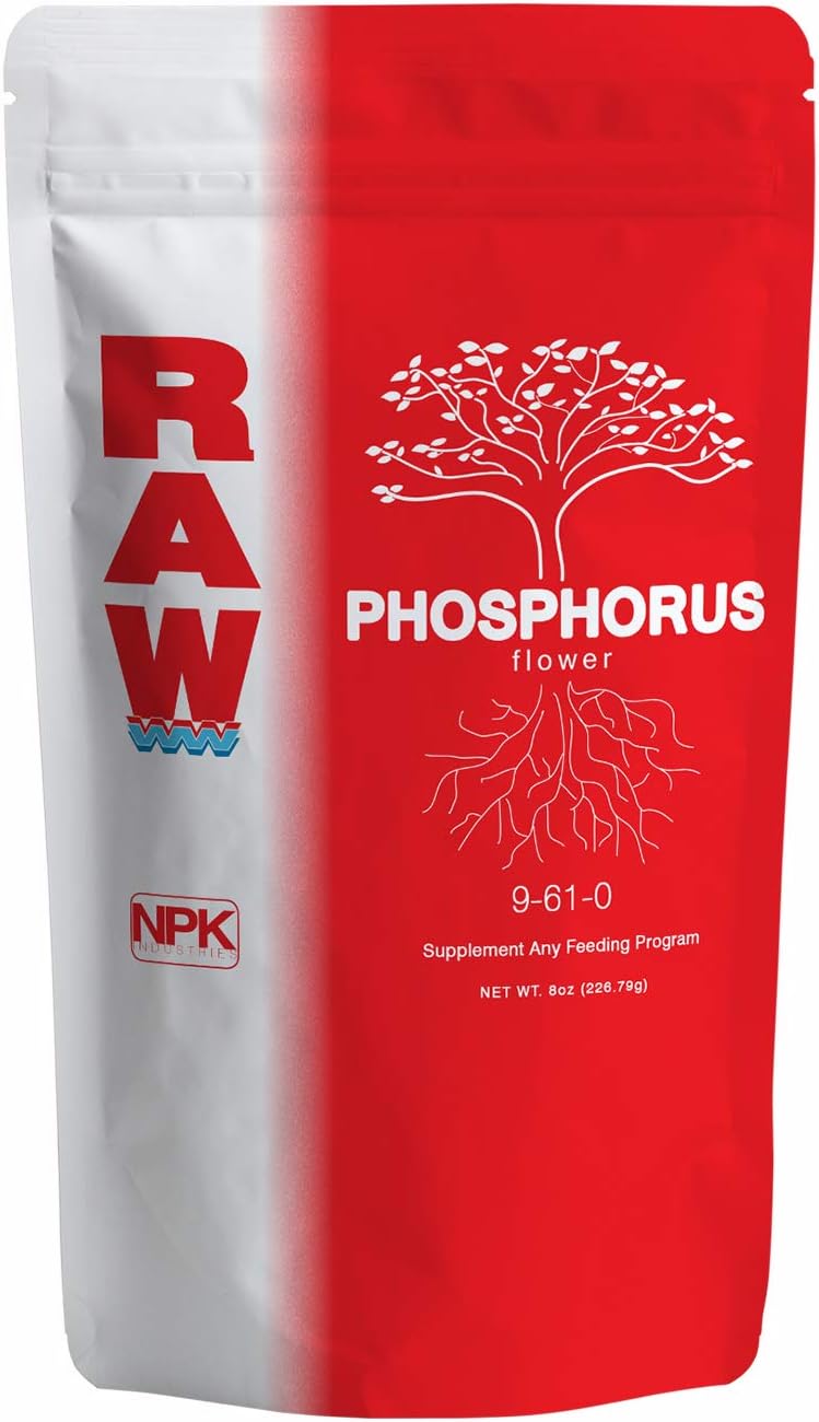 RAW Phosphorus Fertilizer - Water Soluble, High Phosphorus for Plants, 10lb | Energy for Fruit and Flower - Ideal Hydroponic Phosporus Fertilizer for Indoor Plants, Gardens and Vegetables