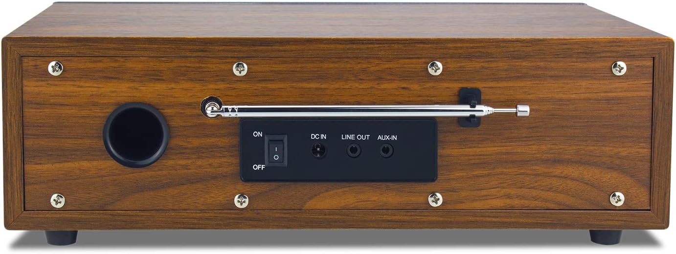 Ocean Digital WR-800 FM Wi-Fi Internet Radio Stereo Speakers Micro SD Line Out Aux in 30