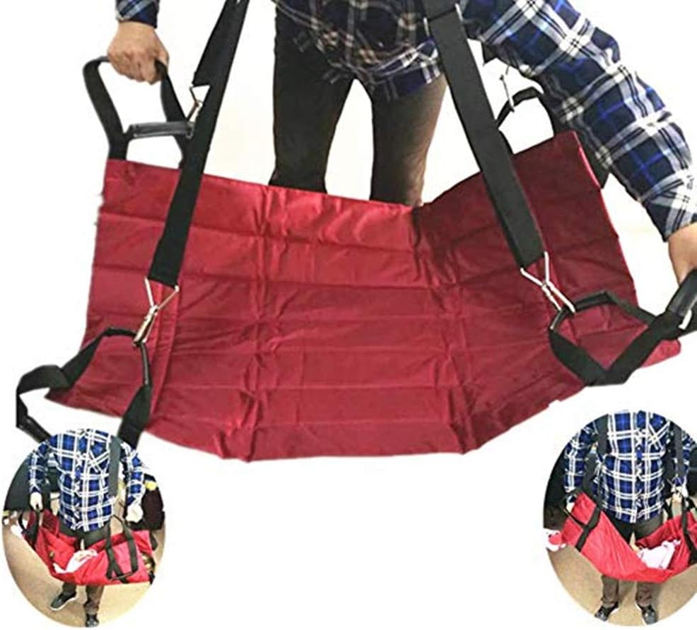 Foldable Patient Lift Stair Slide Board, Mobility Aids Equipment Transfer Emergency Evacuation Wheelchair Belt Sling Disc Use for Seniors, Bedridden