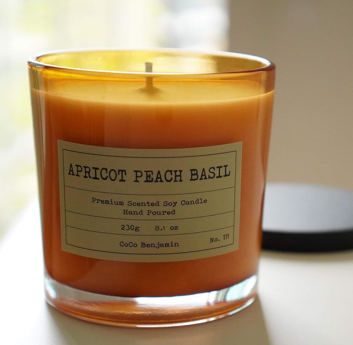 100% Natural Soy Wax Candle by CoCo Benjamin - Highly Scented & Hand-Poured Luxury Candle ((Majestic Balsam Fir Trees) - Clean Burning Cotton Wick
