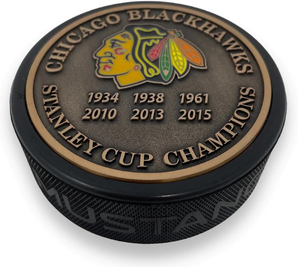 Sports Decor Stanley Cup Years Gold Medallion Puck