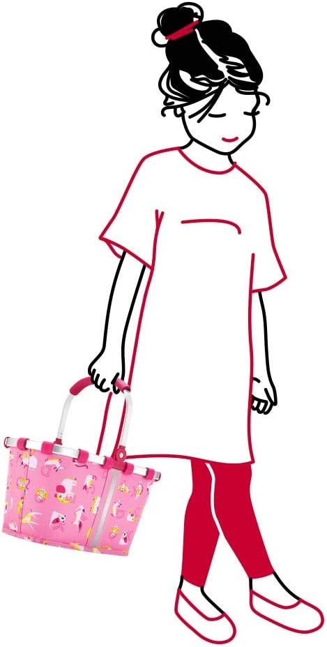 reisenthel Carrybag XS Kids, Extra Small Collapsible Basket, ABC Friends Pink