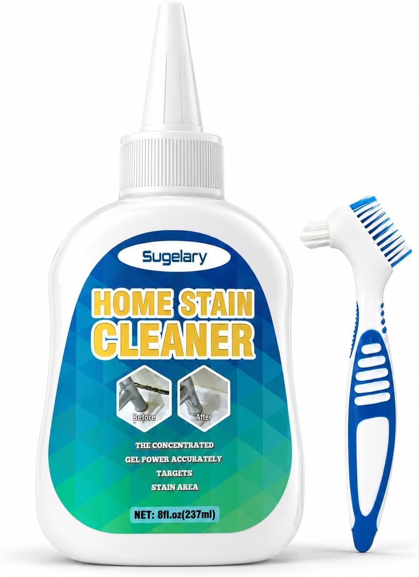 Sugelary Mold Stain Cleaner, 5 fl oz Mold Stain Cleaner Gel for Washing Machine, Home Stain Cleaning Gel for Fridge, Tile, Grout