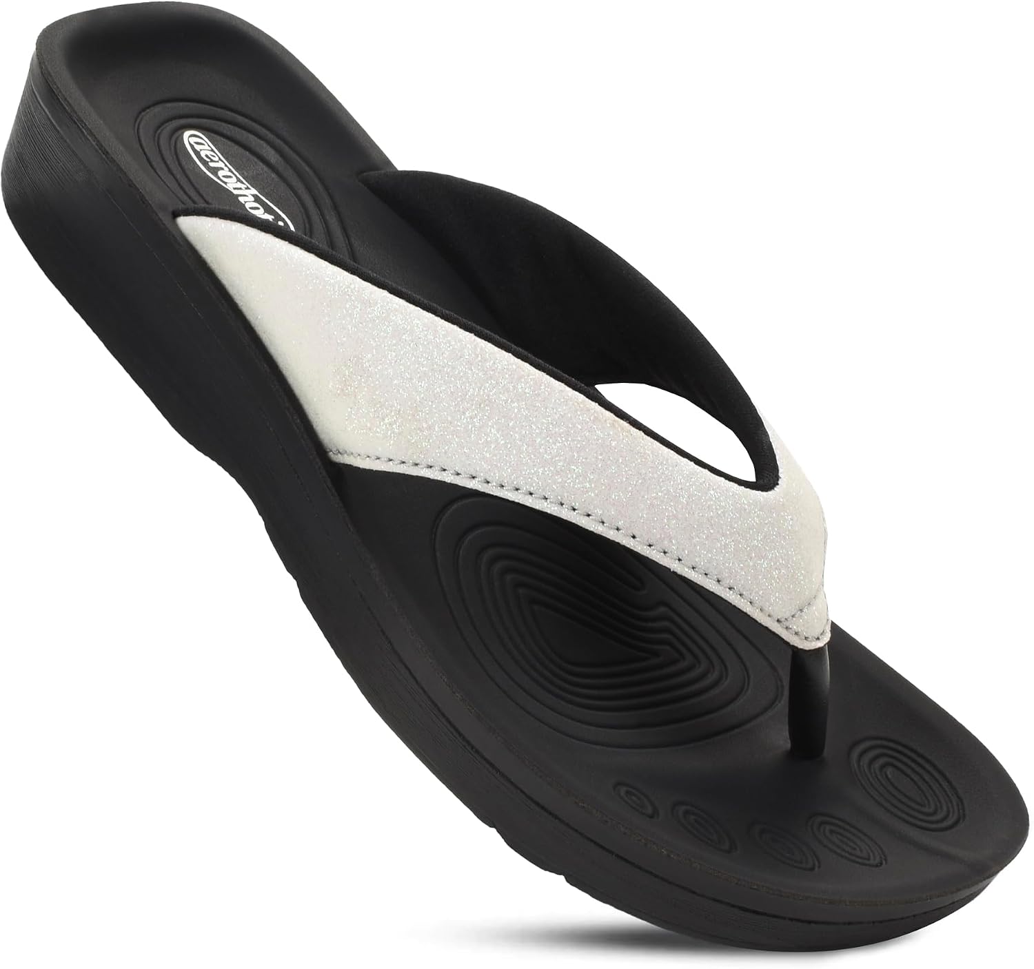 AEROTHOTIC Comfortable Arch Support Flip Flops for Women Orthotic Sandals