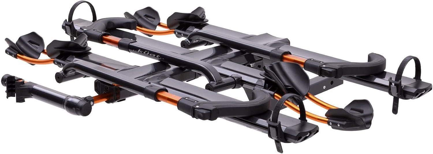 Kuat NV Add-On 2.0-2" - +2-Bike Rack, Black Metallic (NA22B) | Increases 2" NV 2.0 to a 4-Bike Hitch Rack, Rugged All-Metal Construction, E-Bike Compatible, Easy Installation