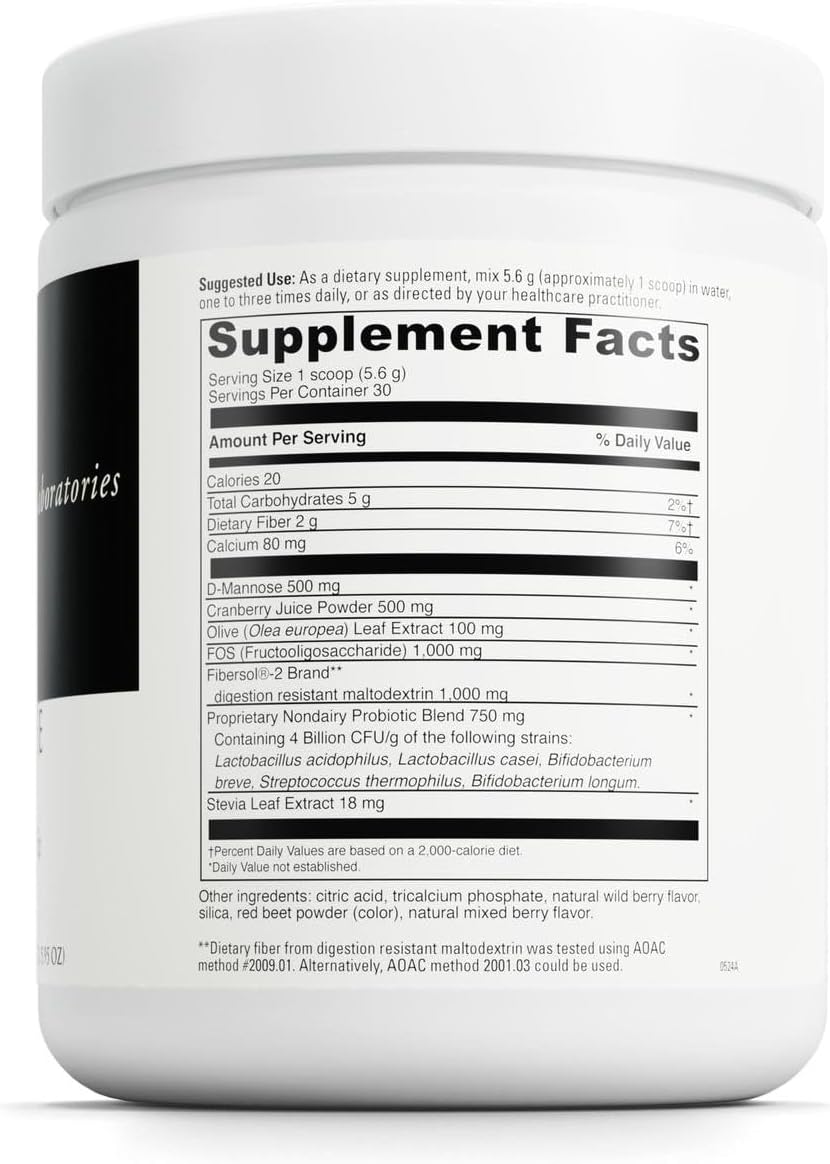 DAVINCI Labs D-Mannose Complex - Powder Drink Mix Supports Immune System & Urinary Tract Health* - Bladder Health Aid with Calcium