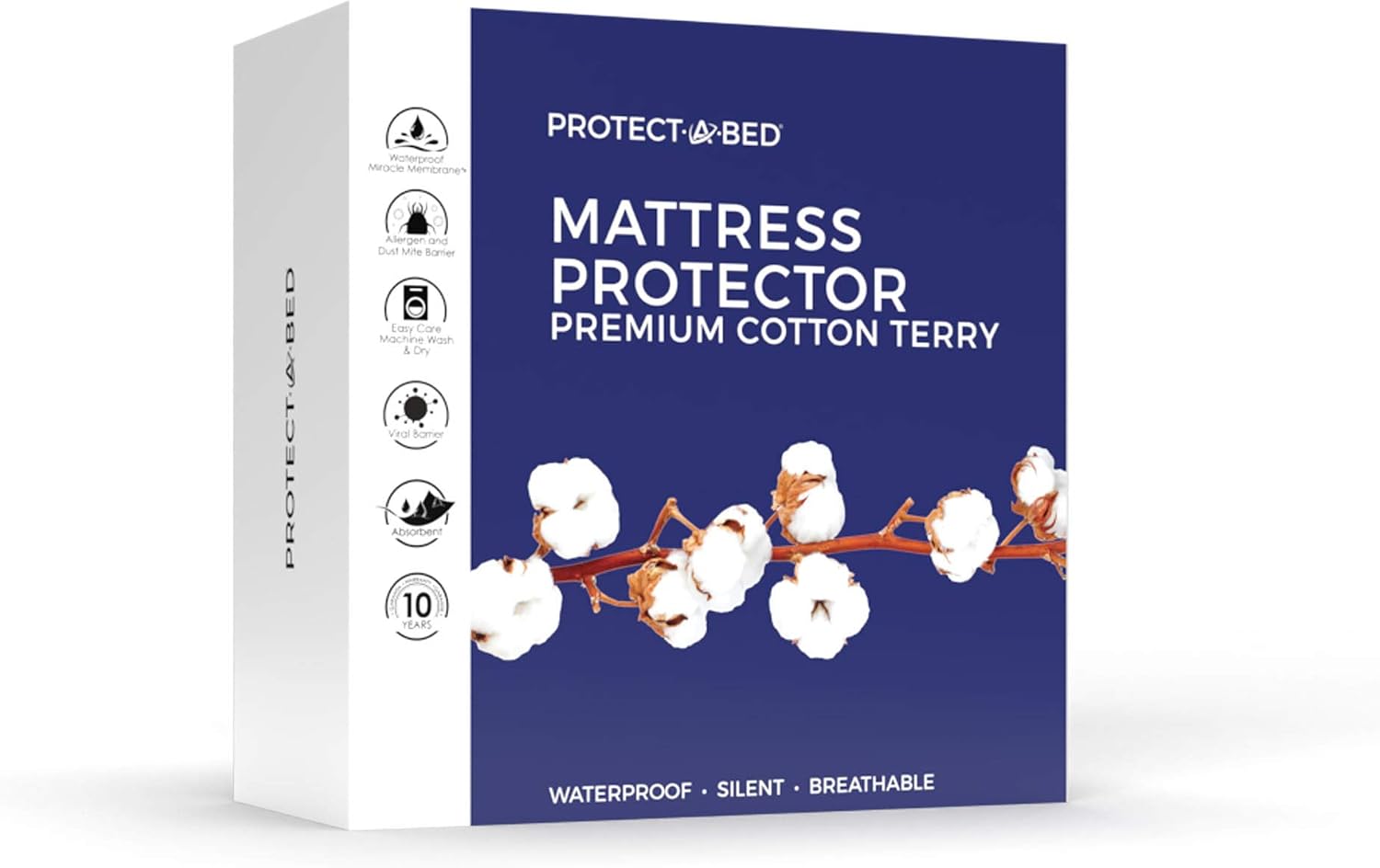 Protect-A-Bed Cool Waterproof Mattress Protector, King