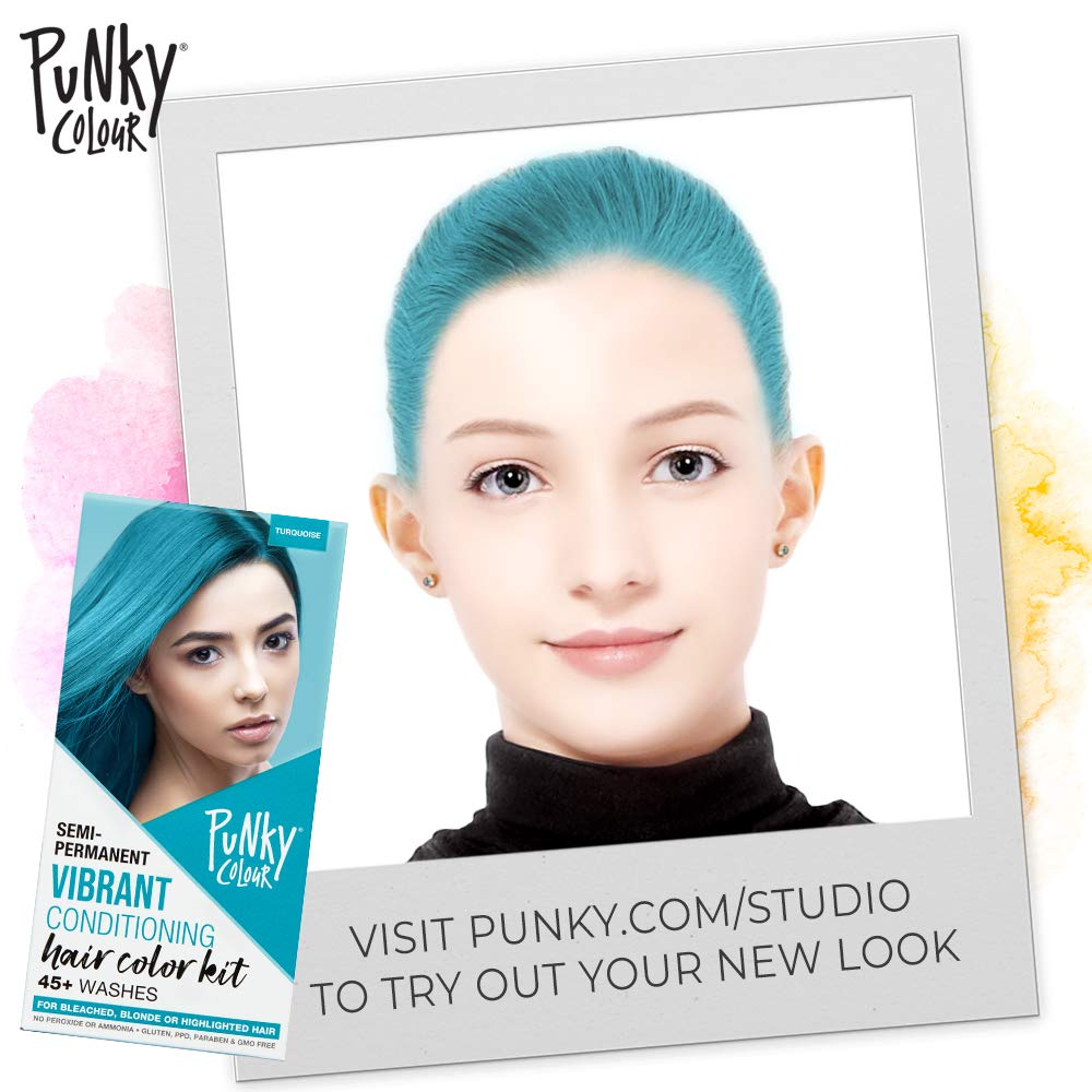 Punky Colour Box Kit Cotton Candy Semi Permanent Hair Color - Vegan, Cruelty-Free Conditioning Hair Dye, Lasts Up to 35 Washes