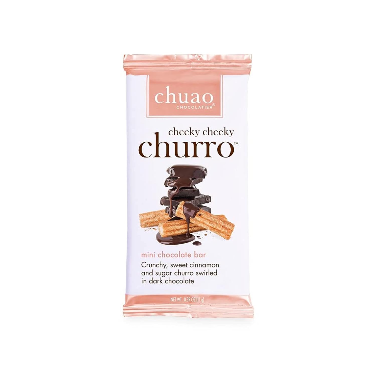 Chuao Chocolatier Salted Chocolate Crunch Dark Chocolate Mini Gourmet Chocolate Bar, 24-Ct. (0.39 oz. each)