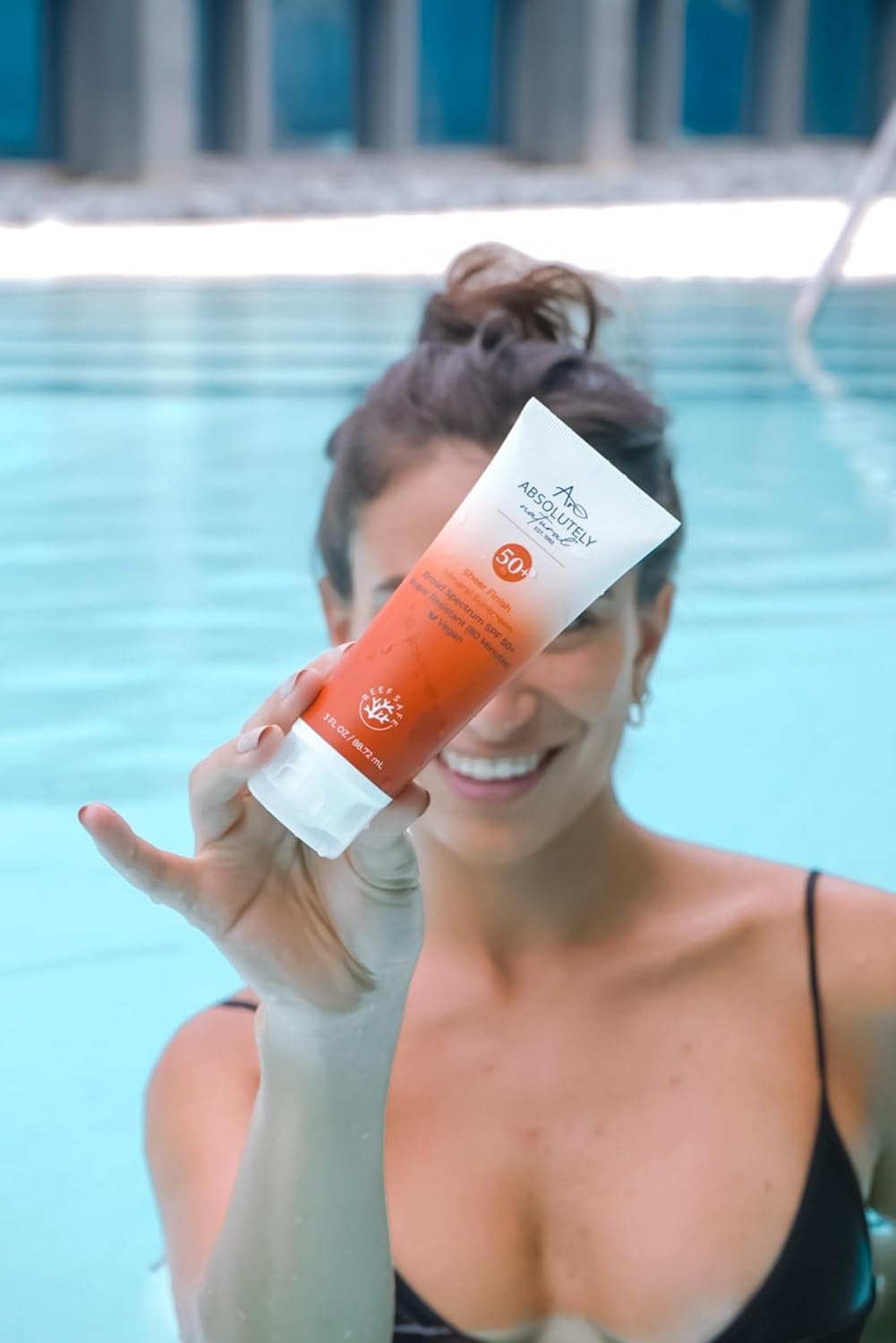 Absolutely Natural - SPF 15 Mineral Sunscreen - Broad Spectrum Water Resistant Moisturizer Lotion For Body & Face - With Non-Nano Zinc Oxide, Vitamin E, & Antioxidants - Made in USA, 3 Oz