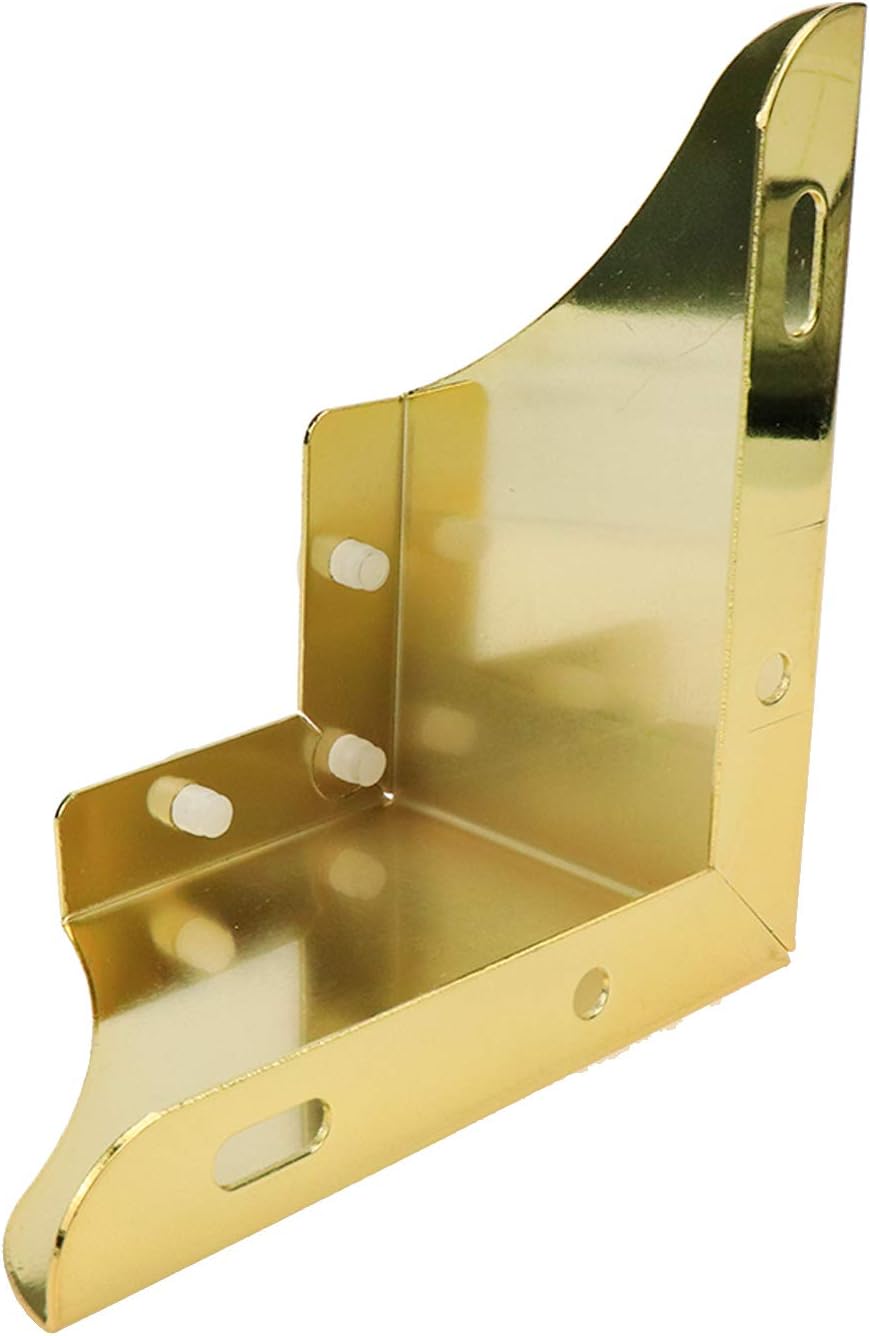 Bitray Metal Sofa Leg 2 Inch Height L Shape Furniture Leg Gold Sofa Legs Table Cabinet Cupboard Couch Leg Furniture Feet Replacement - 4pcs